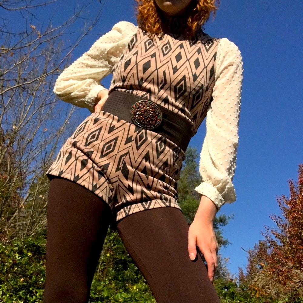 ☀️ Auditions Geometric Romper